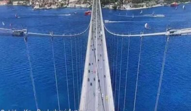 Depremin şiddetinin en net görüntüsü! Dehşet anları köprü kamerasında