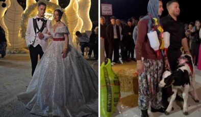 Bu zamana kadarki tüm düğünleri unutun! Takılanlar herkesi şoke etti