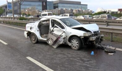 Kontrolden çıkıp takla attı:1 ölü, 4 yaralı