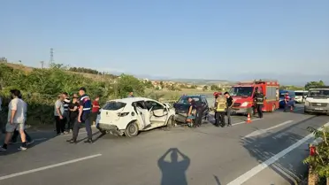 İnegöl’de Trafik Kazası: 4 Yaralı